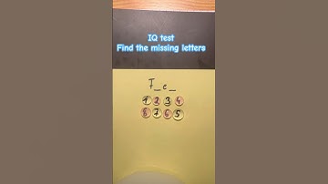 IQ test find the missing letters #shorts #alphabetchallenge #alphabetfun #alphabetgame #easybrain