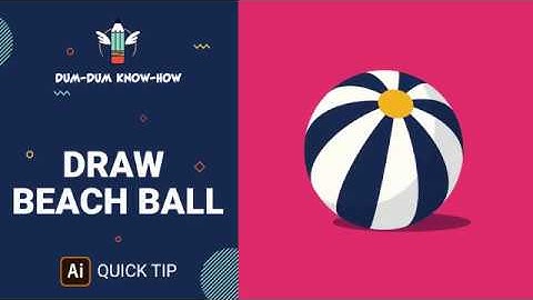 How to Draw Beach ball : Adobe Illustrator Tutorial