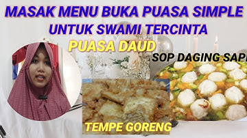 MASAK MENU BUKA PUASA SIMPLE‼️SOP DAGING SAPI DAN TEMPE GORENG CRISPY