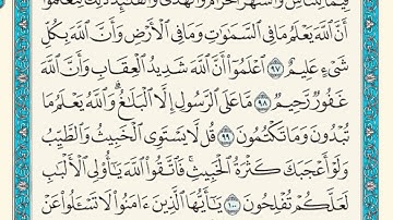 سورة المائدة من 96 الى 103 الشيخ ماهر المعيقلي