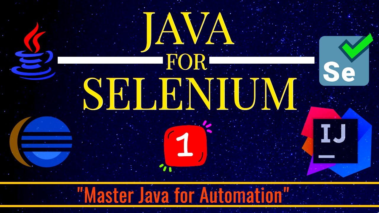 Java for Selenium - Part 1 | Learn Java Step by Step for Automation ...