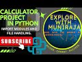 Mini calucator project in python || handling errors || using modules. Import created modules.