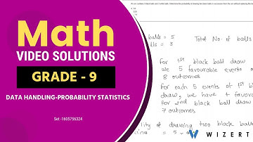 Grade 9 Math Questions with Answers - Data Handling – Probability And Statistics - Set 1605756324