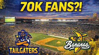 We Played The Savannah Bananas in a 70,000 Seat Football Stadium - Tallahassee, FL