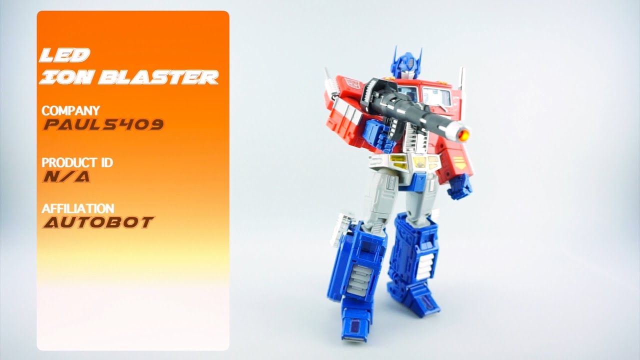 Transformers Review Custom Optimus Prime Led Ion Blaster P4l Transformers Review Custom Optimus Prime Led Ion Blaster P4l Reviews