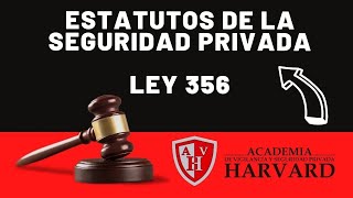 DECRETO LEY 356 - ESTATUTOS DE LA VIGILANCIA Y SEGURIDAD PRIVADA