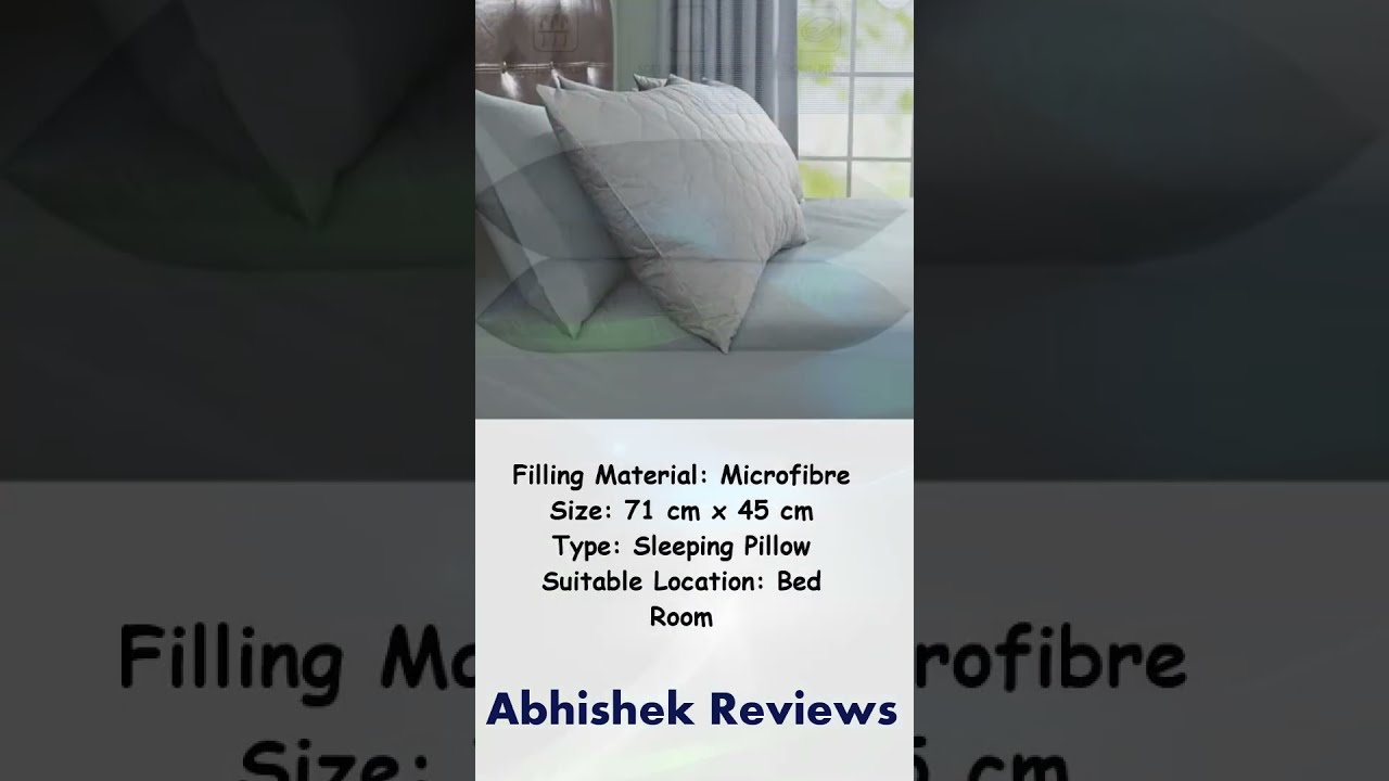 Soft And Fluffy Good Quality Pillows Microfibre Solid Sleeping Pillow Abhishek Reviews