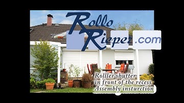 Roller shutter assembly and allowance in front of the recess by Rollo Rieper