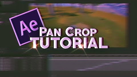 Pan crop Tutorial - PUBG I After effect