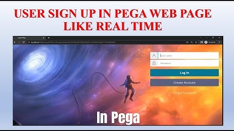 New user signup in pega||how to create signup in pega web page? #pega #authentication #pegahelp.