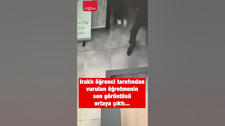 Iraklı öğrenci tarafından vurulan öğretmen İbrahim Oktugan'ın son görüntüsü #shorts #keşfet