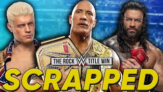 SCRAPPED Plans For The Rock To Win WWE Championship Revealed | Major Announcement Set For Backlash