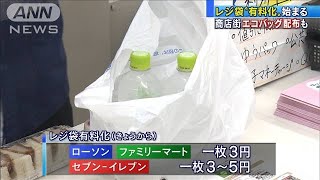 レジ袋“有料化”始まる　大阪ではエコバッグ配布も(20/07/01)