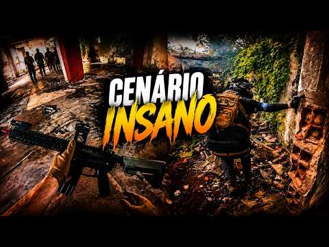 INSANE AIRSOFT FIELD IN CEARÁ | I TOOK A HIT TO MY RED DOT AND IT BROKE - Airsoft Gameplay
