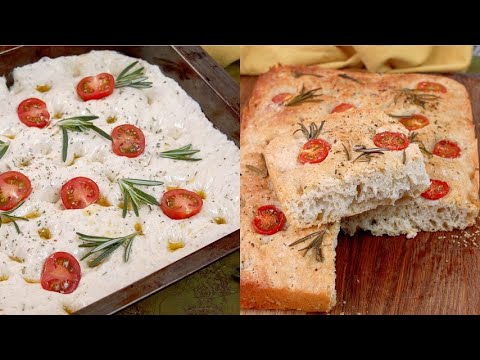 video Olive oil focaccia the secret to make it fluffy and high , Worldwide Recipes Olive oil focaccia the secret to make it fluffy and high