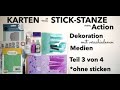 Karten mit Stick Stanze von Action⎮Aquarell &amp; Nuvos⎮Teil 3 von 4