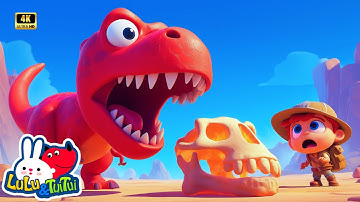 🦖Dino Fossil Discovery Song! | Fun Kids Song About Dinosaur Fossils & Time Travel #luluandtuitui