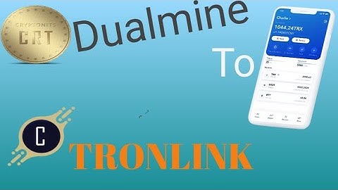 How To Add (CRT COIN) Address In Tronlink Wallet (TRX) DUALMINE   NEW UPDATE
