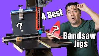 Bandsaw Jigs Best 4 for Your Woodworking Shop #woodworking including circle cutting, crosscut sled