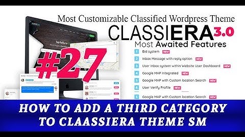 HOW TO ADD A THIRD CATEGORY TO CLASSIERA THEME