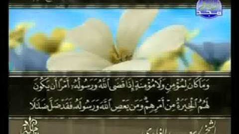 سورة الاحزاب الشيخ سعد الغامدي
