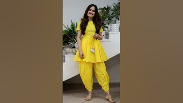 dhoti style Punjabi suit design #youtubeshorts​ #shortvideo​ #trending​ ##punjabisuitdesign