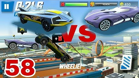 LEVEL 58 HIGH SPEED SPEED SLAYER VERSUS VELOCITA - HOT WHEELS RACE OFF - NEW TRACK