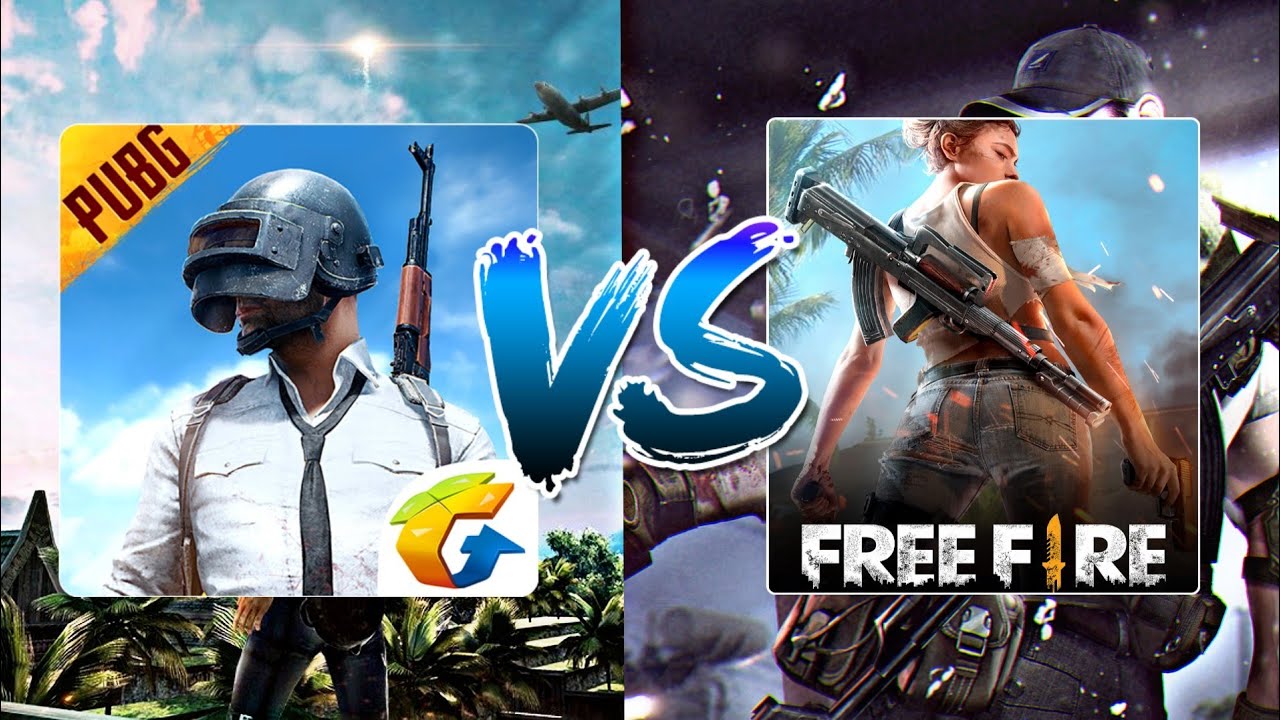 free fire and pubg video