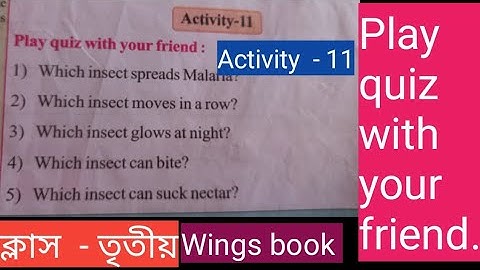 Class-3/wings book/Activity-11/Play quiz with your friend.