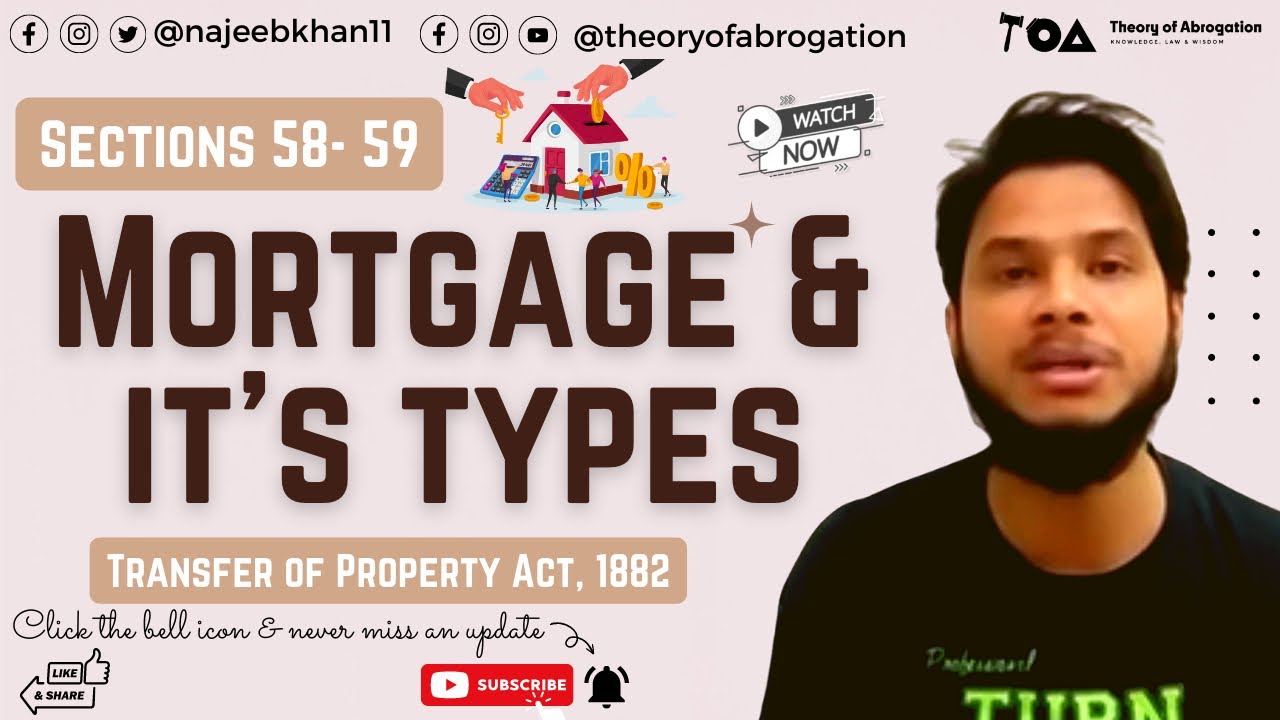 Mortgage and its types Sec. 5859 TPA YouTube