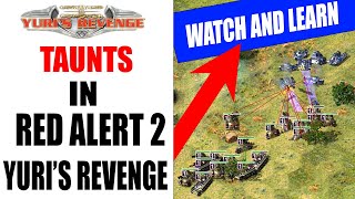 red alert 2 - how to use all taunts // tutorial on how to use taunts in red alert 2 yuris revenge