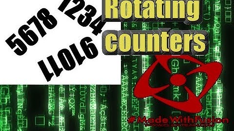Clickteam fusion 2.5 - Rotating counters tutorial