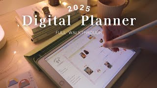 Working Cat 2025 Digital Planner by Rosemary Cat Full Walkthrough iPad Goodnotes6