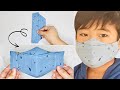 EASY!! 3D Face Mask for Kids Easy way to make Face Mask | 3 Layers
