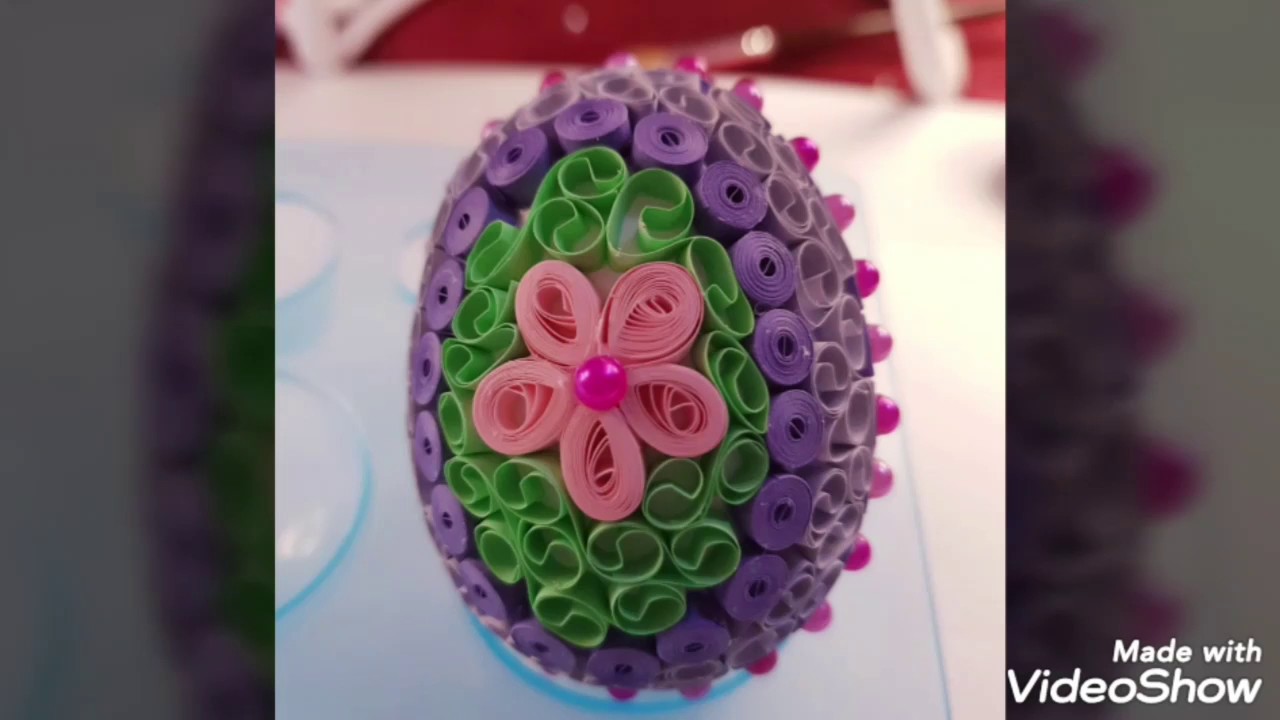 Quilling Easter egg 3D tutorial *DIY