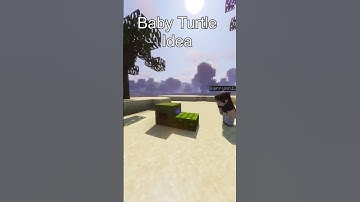 How to make a Baby Turtle in Minecraft Tutorial! #minecraft