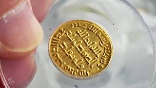 714-15 gold dinar of Caliph al-Walid I  الوليد بن عبد الملك, Umayyad Caliphate, 96 AH