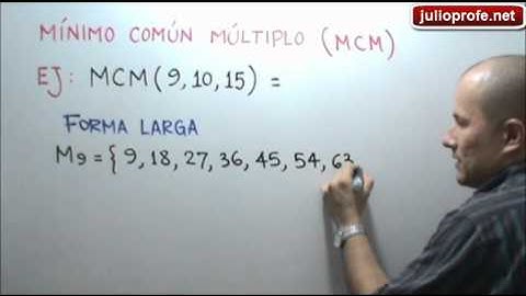 Mínimo Común Múltiplo