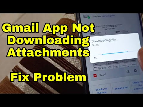 Gmail App Not Downloading Attachments in Android Smartphones | Fix Problem | How To Solve