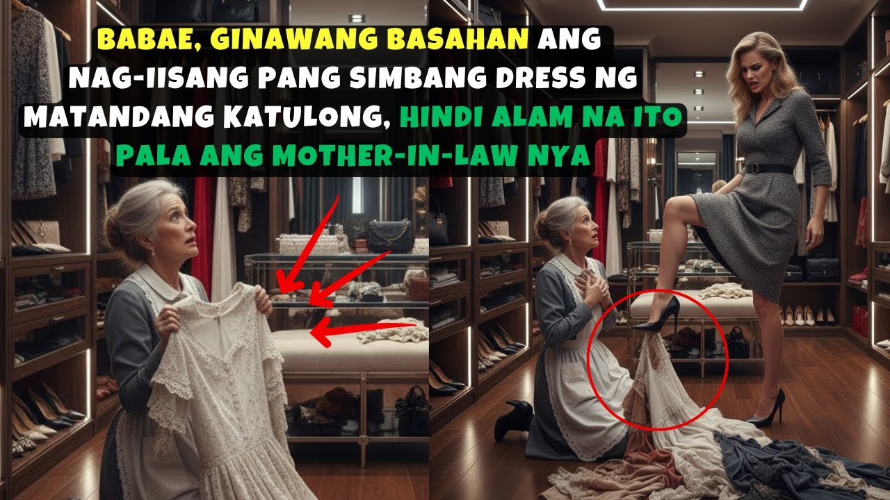 BABAE, GINAWANG BASAHAN ANG NAG-IISANG PANG SIMBANG DRESS NG MATANDANG KATULONG, HINDI ALAM NA ITO 