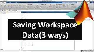 Create and load files | Introduction to MATLAB | Chapter 5