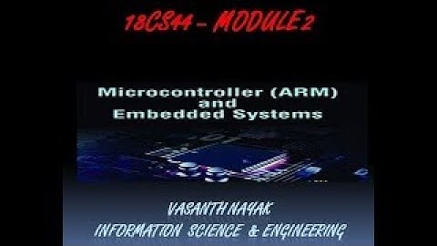 VTU MCES 18CS44 M2 LL6 LOGICAL INSTRUCTION