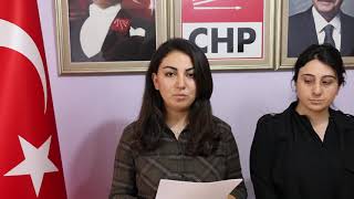 Erzurum Chp Kadin Kollari Başkani Özge Topdan Emi̇ne Bulut Basin Açiklamasi