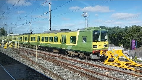 On Board an Irish Rail 8300 Class Dart Train - Killester to Clontarf Road, Dublin