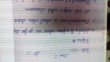 class 1 evs chapter 12 My School defines