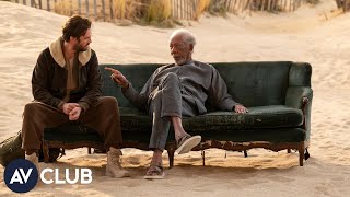 Last year, Dan Stevens hugged only family and Morgan Freeman