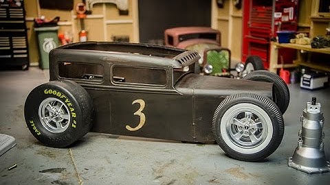 RCeveryday ScratchBuilt RC Rat Rod #3, the Intimidator, Front Suspension Fab & Body Mounts