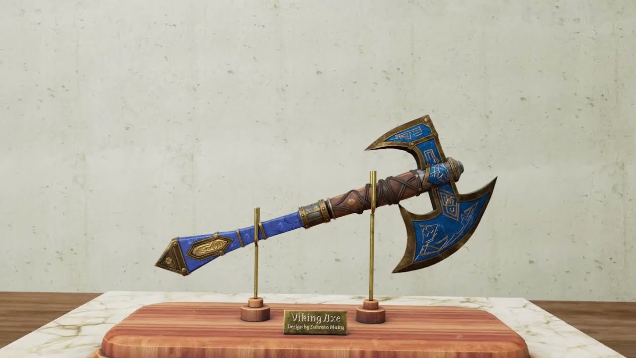 Viking Axe | 3d modeling | Texturing