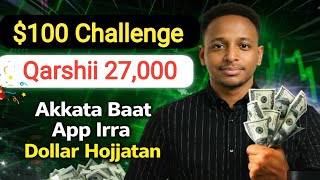 $100 Challenge: APP Qarshii 20,000 Ol Irraa Hojjatan | Baat Live App | screenshot 3