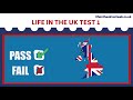 🇬🇧 Life in the UK Test 2020 - Free Citizenship tests practice-TEST 1 📚